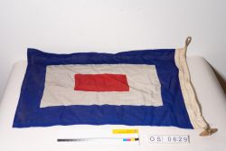Fahne in Rot-Weiß-Blau